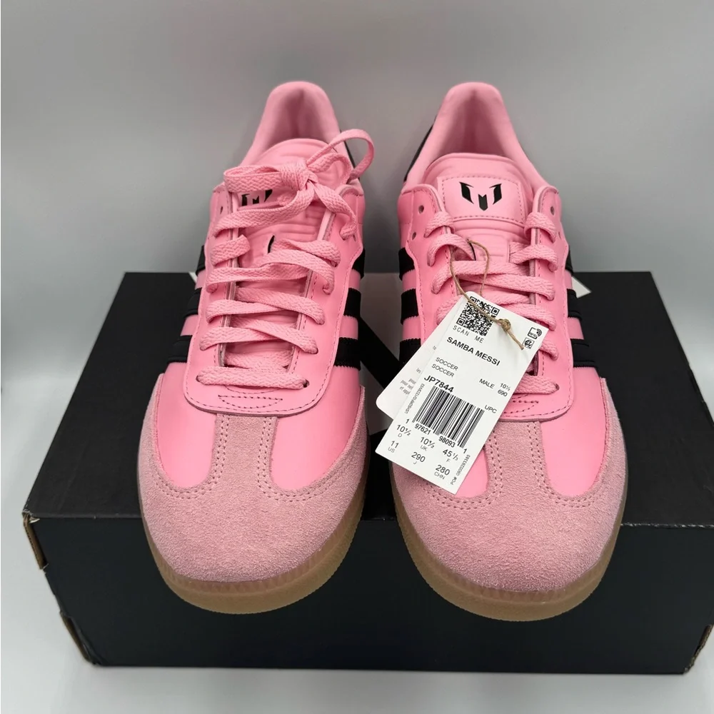 Adidas Samba Messi Pink and Black Men’s 11 new in box - Picture 4 of 8